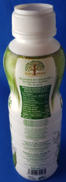 Agua de Coco Tesoro Natural 500 ml